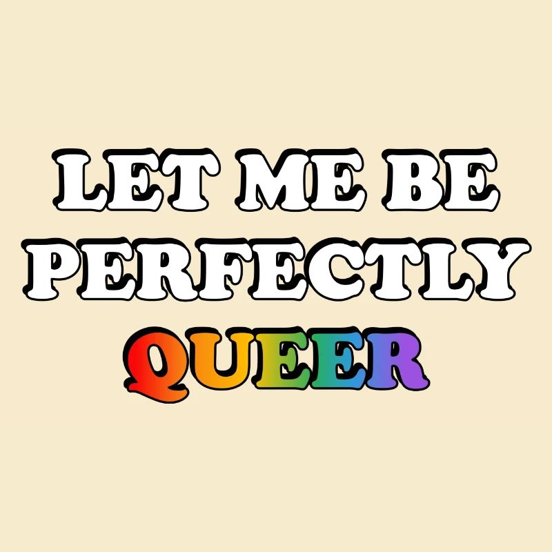 Lass mich perfekt queer sein Regenbogen