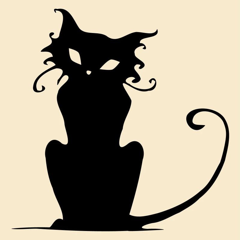Silhouette de chat élégante