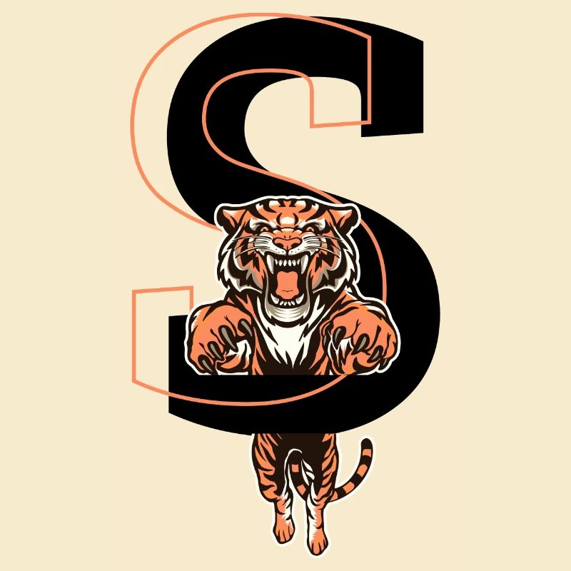Tiger Buchstaben - Geschenkidee