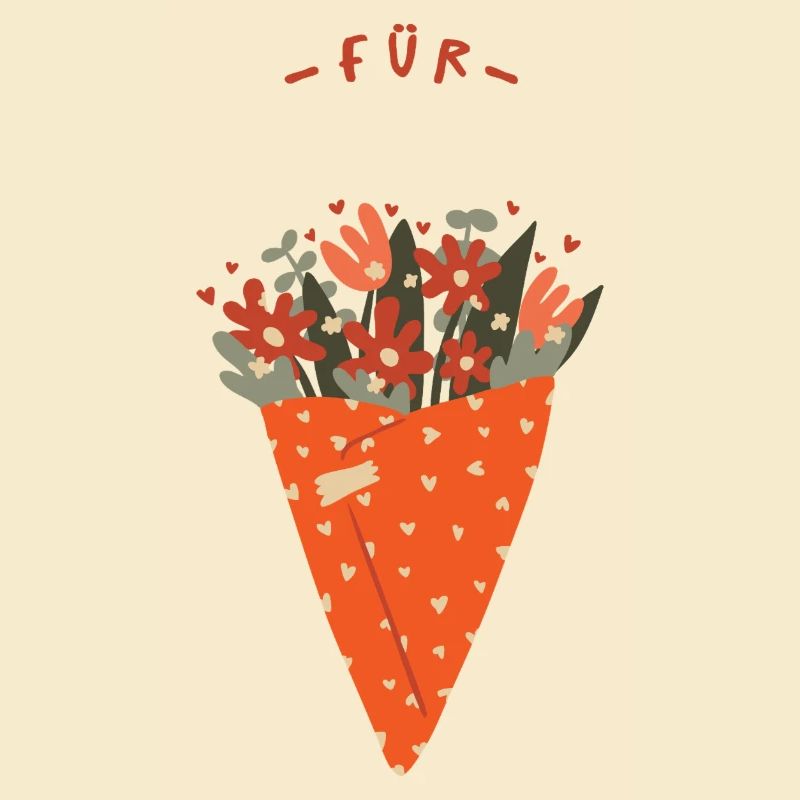 Bouquet de fleurs – Salutations chaleureuses