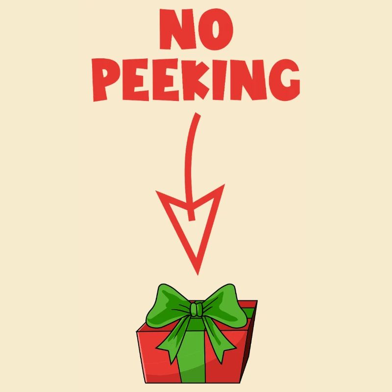 Don't cheat! Naughty Christmas present! Not