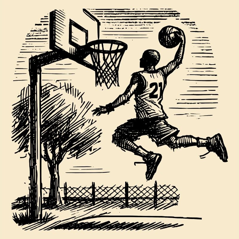 Dunk de basketteur