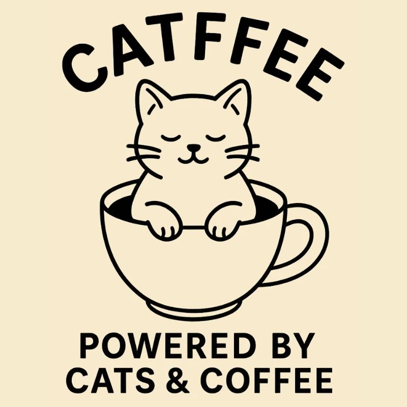 Chat dans une tasse à café