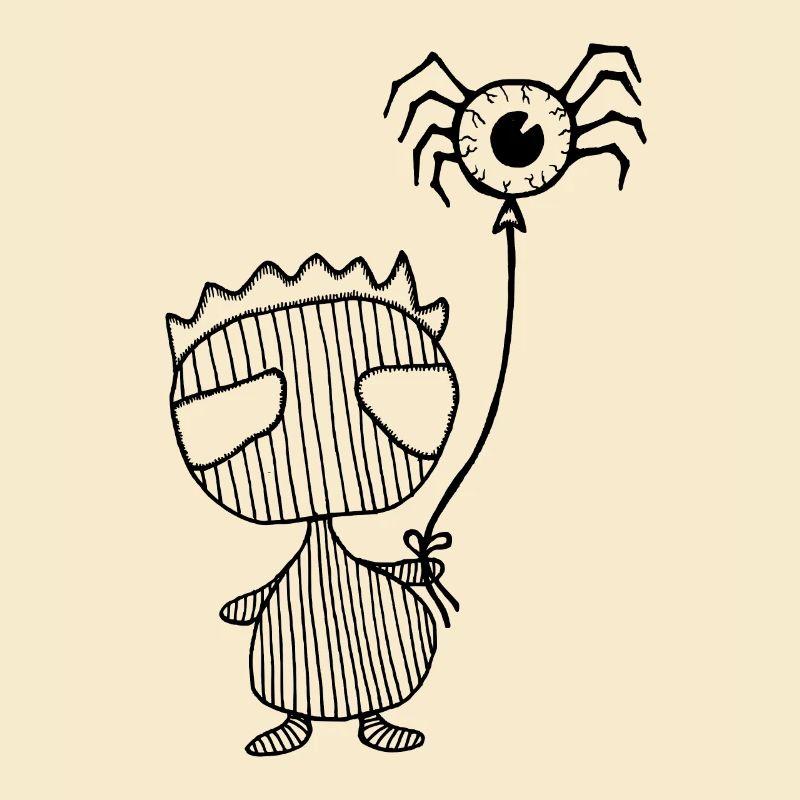 Emo Boy mit Spinne Gothic Figur by nikki-luka