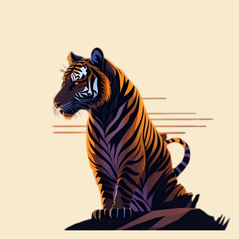 wunderschönes Tiger Design