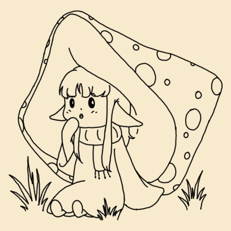 Fille champignon