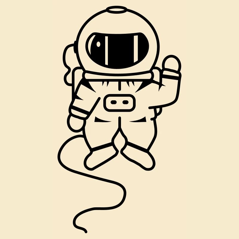 un astronaute dans l'espace