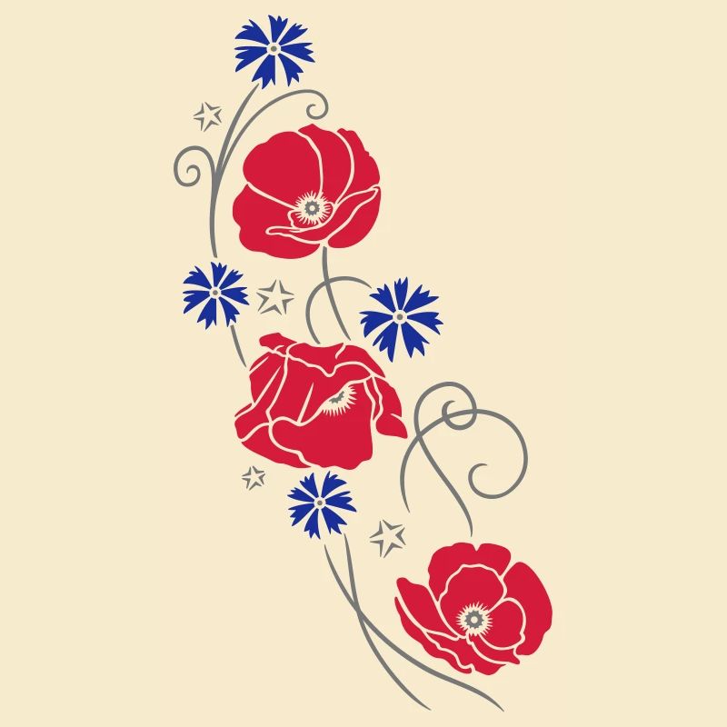 Coquelicots. Design d'été.