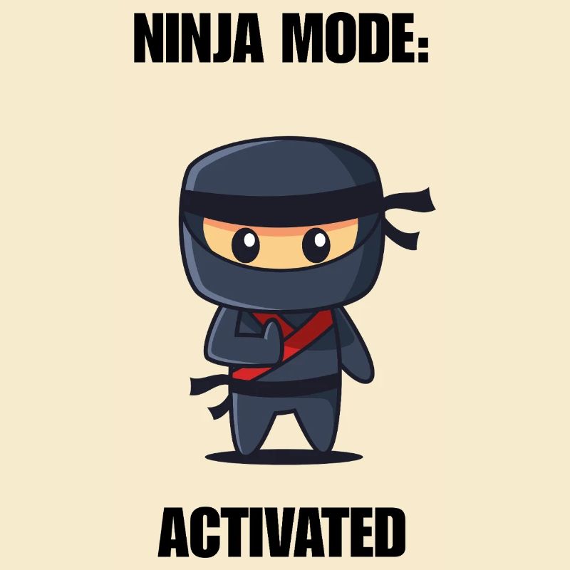 Chemise activée par la mode ninja – Diction ninja drôle