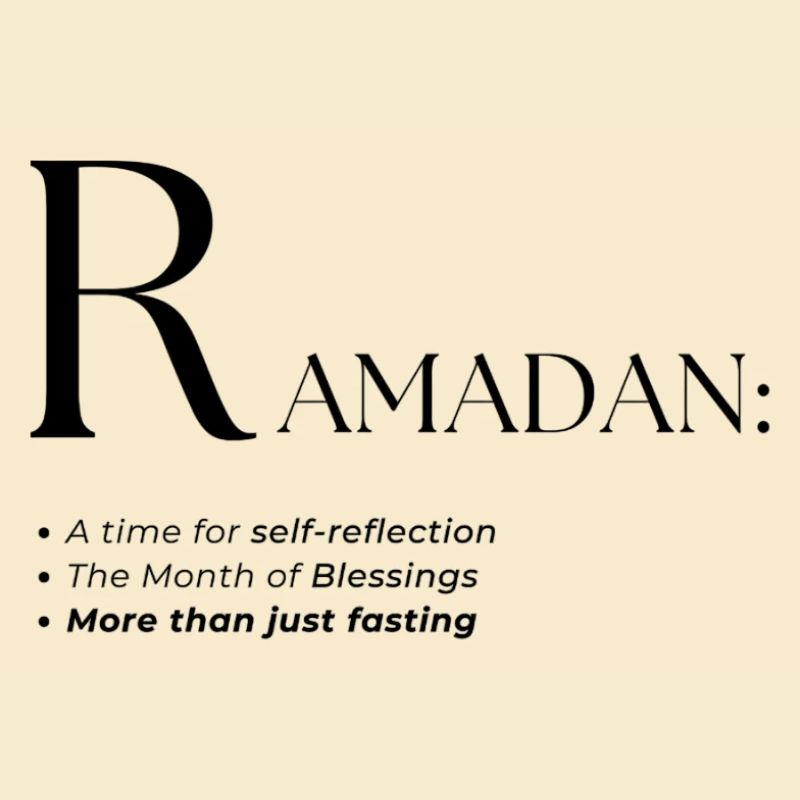 Conception de style de texte du dictionnaire Ramadan