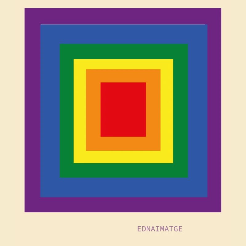 Multicolor concentric squares