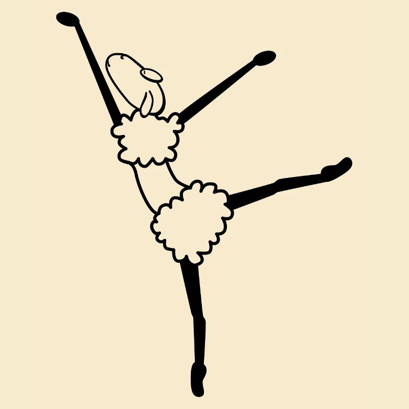 Ballerine Ballet Dancing Sheep