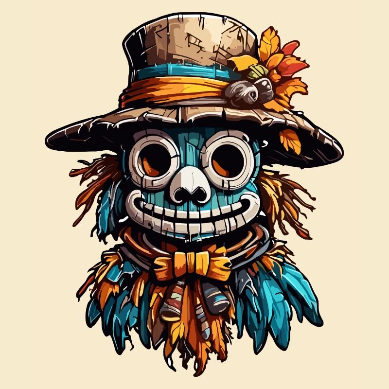 Vogelscheuche / Erntehelfer / Maisfeld / Feld