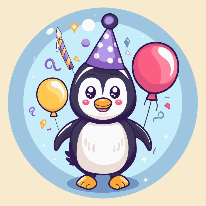 Penguin Birthday Comic