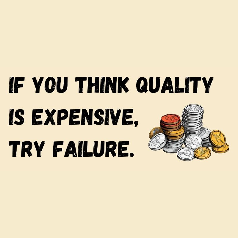 If you think quality's expensive, try failure.