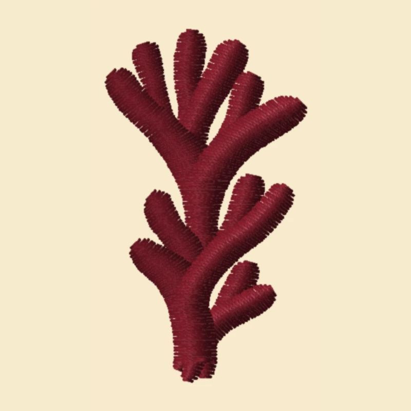Corail brodé