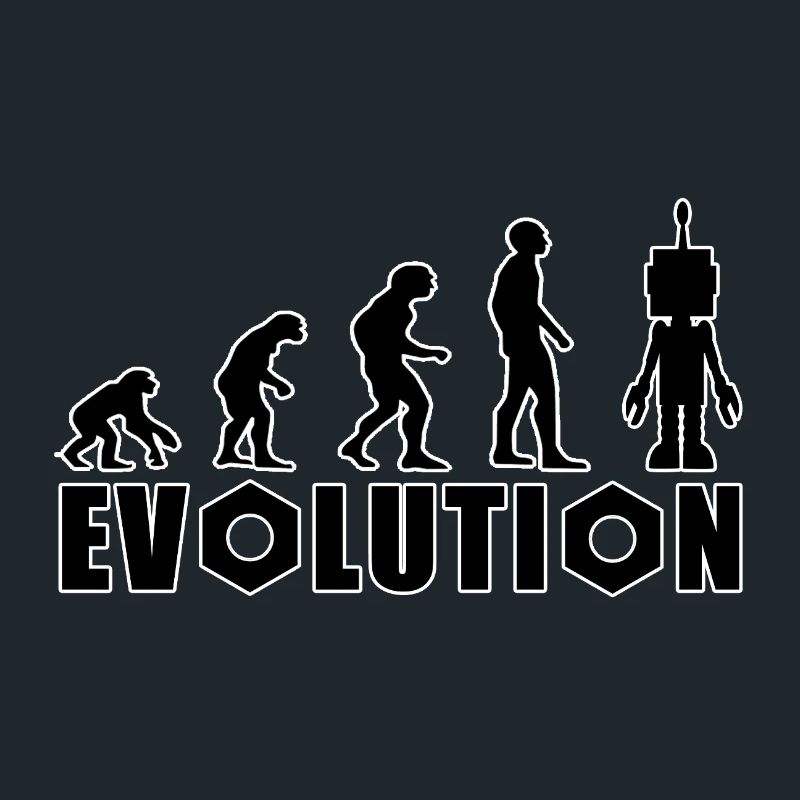 Evolution von Mensch zu Android