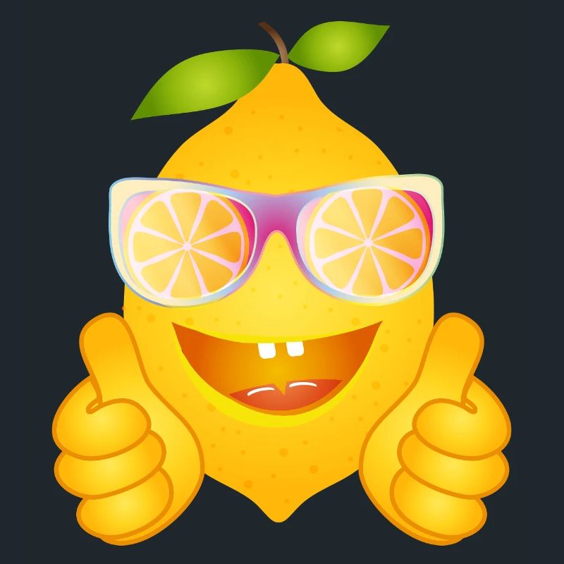 Cool Lemon with Sunglasses – Comic Fruit