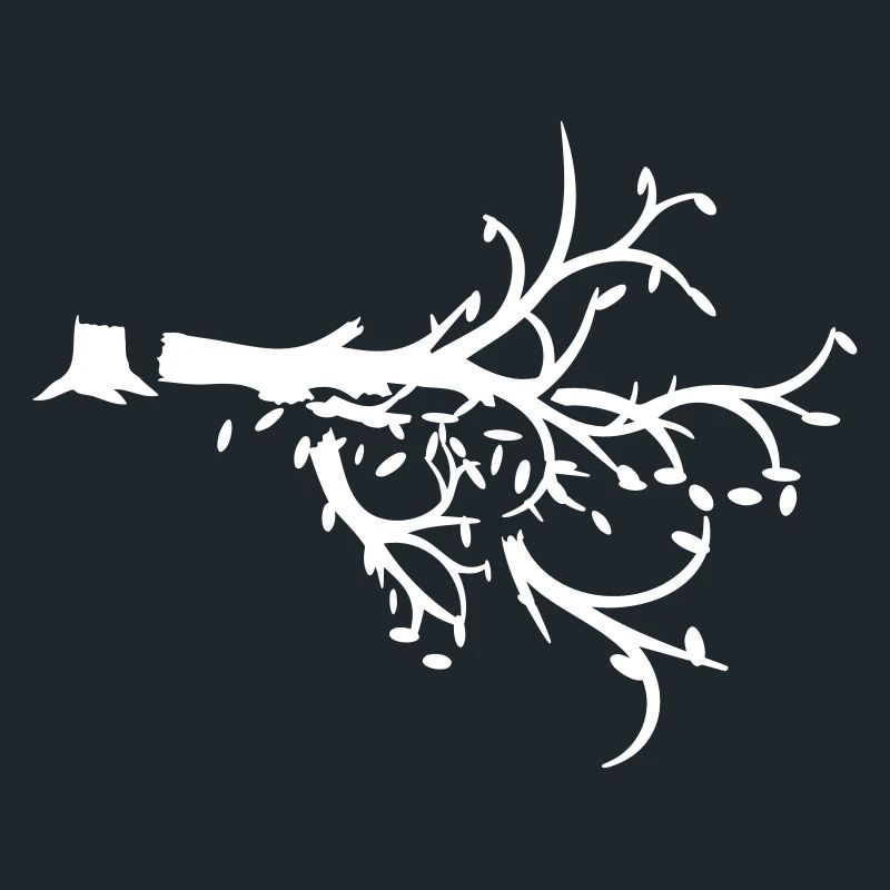 Felled Lumberjack Tree Forest Sapling Silhouette
