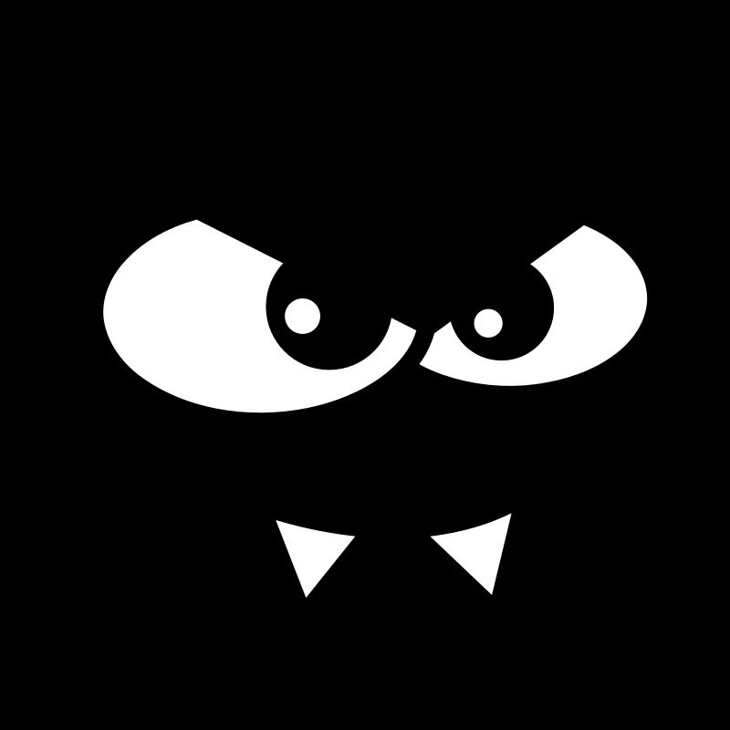 Evil Peep Cartoon Monster Face Vampire Teeth