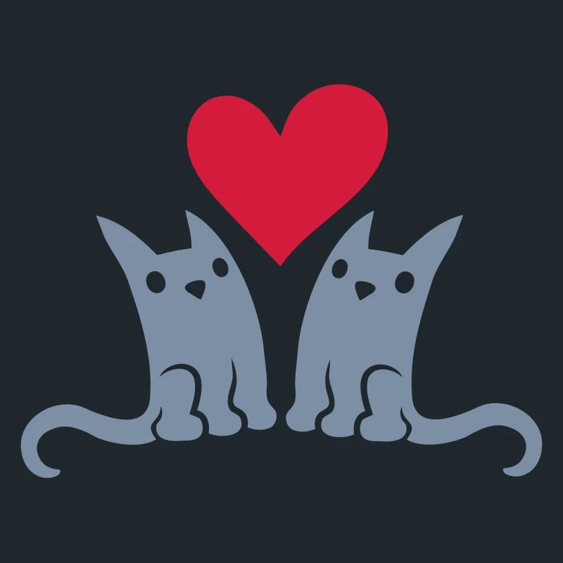 Couple de petits chats mignons
