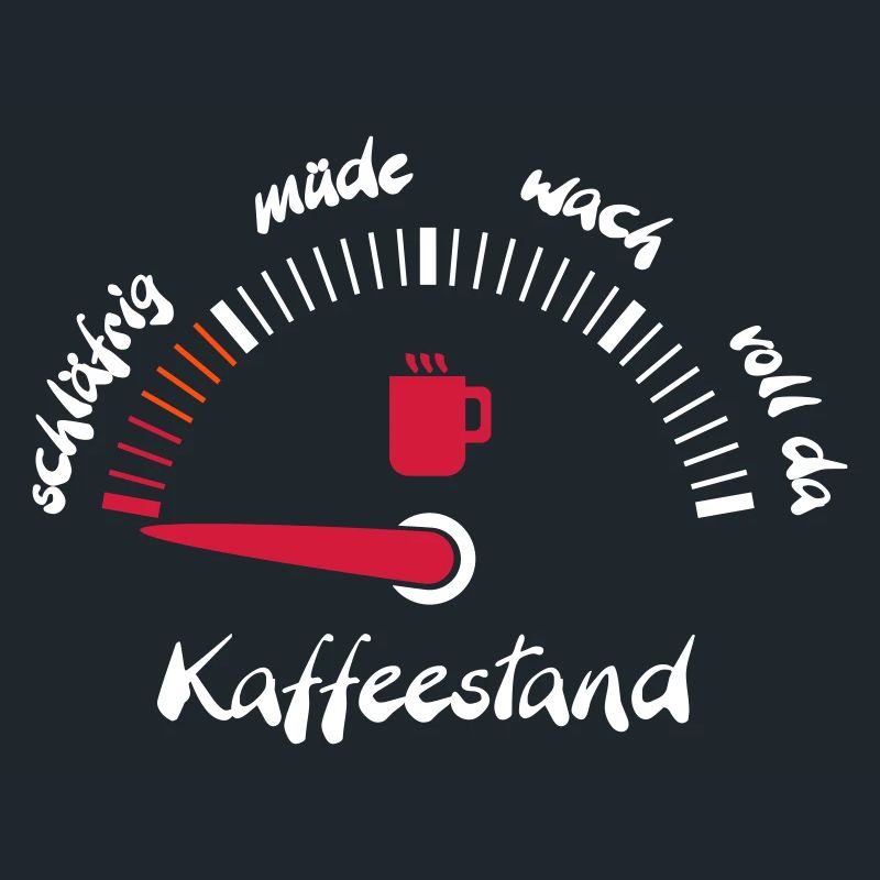 Kaffeeanzeige müde