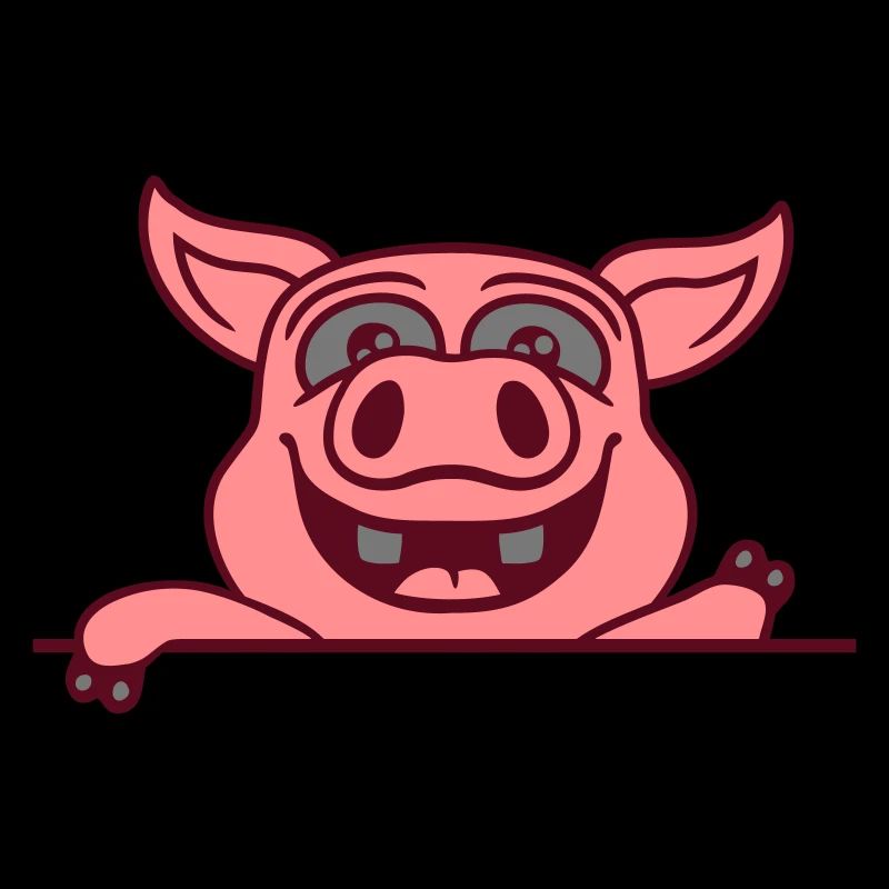 Stable pig waves friendly