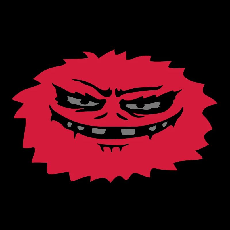 Haariges böses Monster Comic