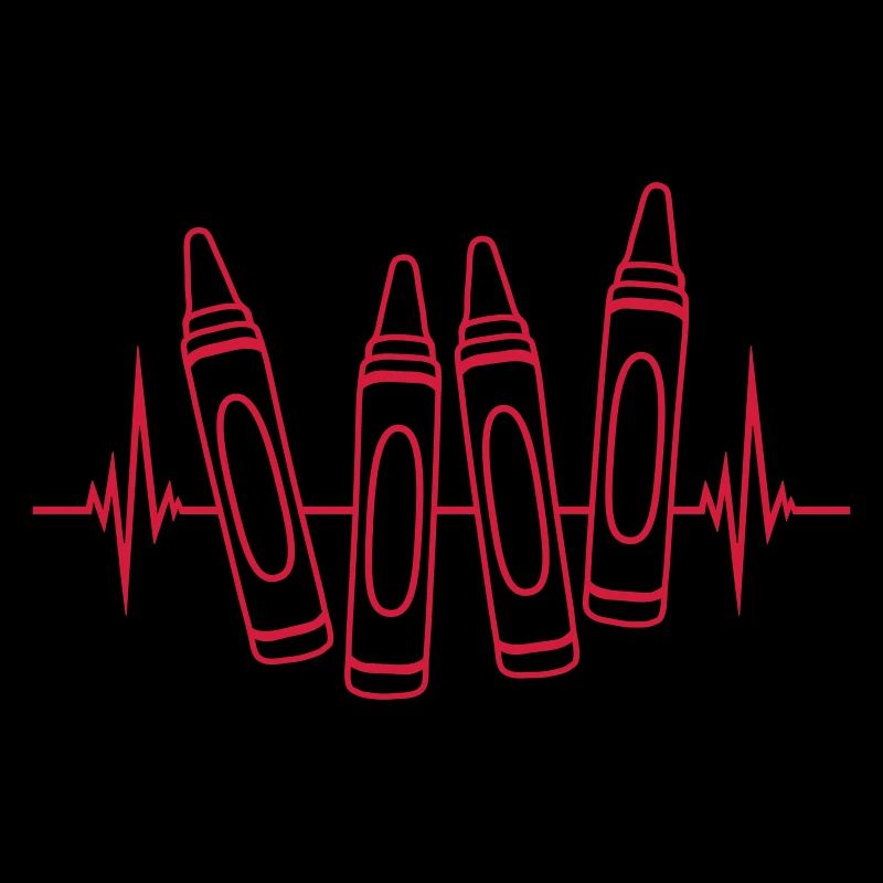 Frequenz bunte Wachsmalstifte Design