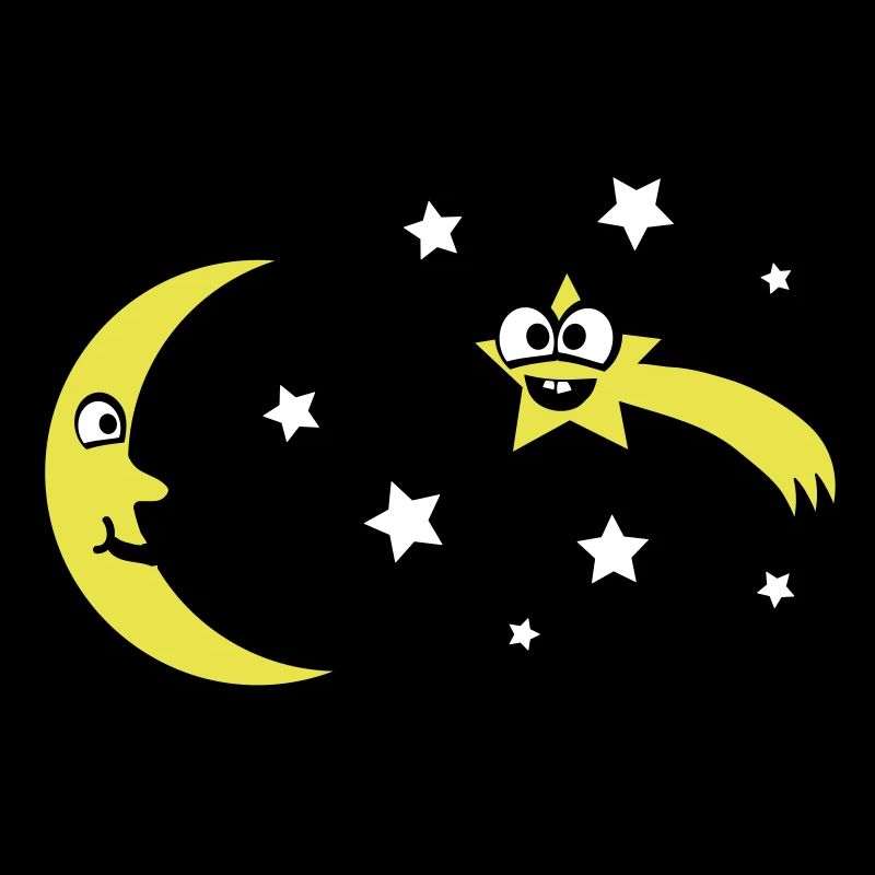 Mond und Sterne