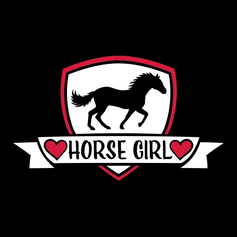 Conception de citation de fille de cheval