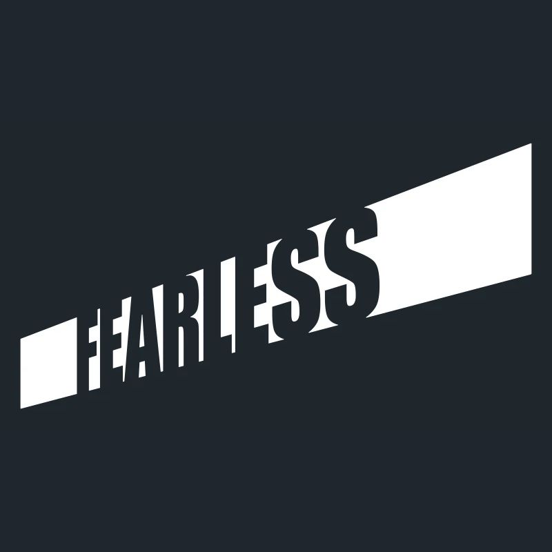 fearless Text Quote Design