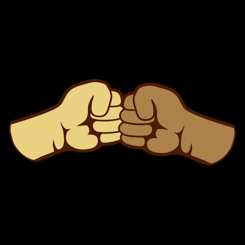 2 Bro Fist BLM Fists Friends Team Greeting