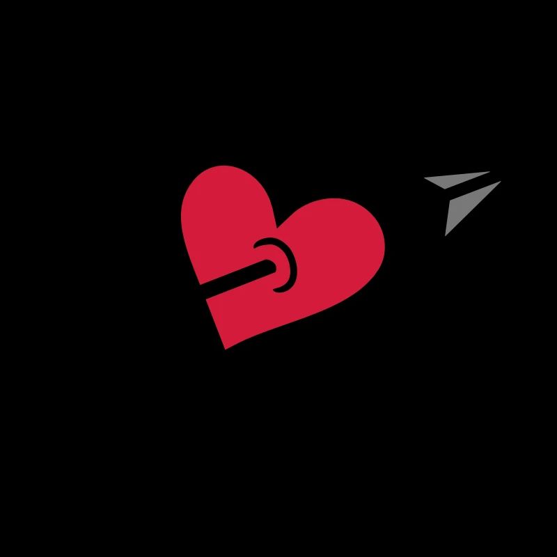 Pfeil durch Herz geschossen