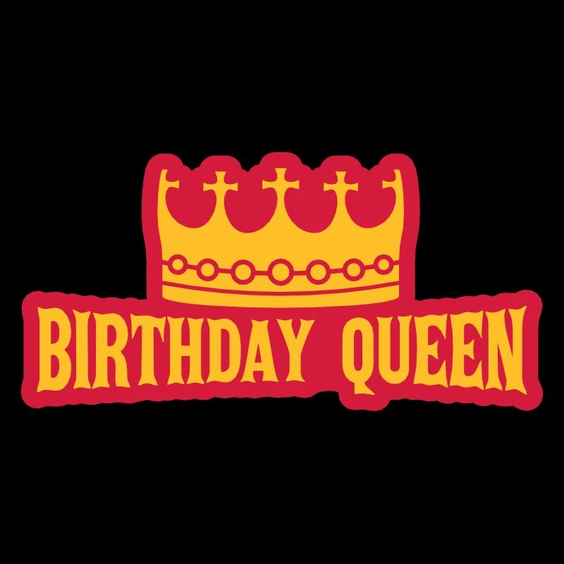 Saying Birthday Queen Logo