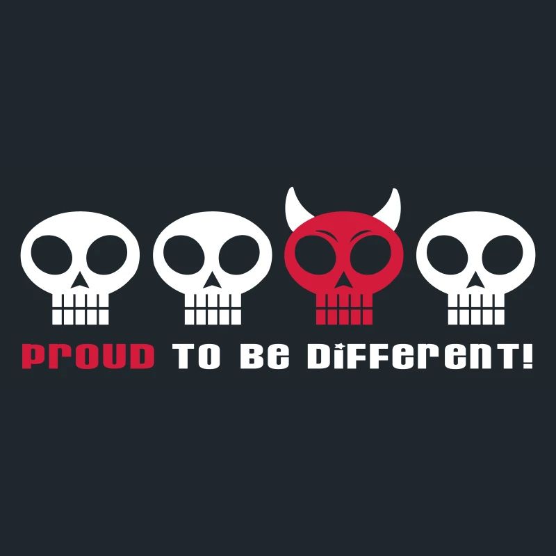 DIFFERENT PUNKY SKULLS - 2C