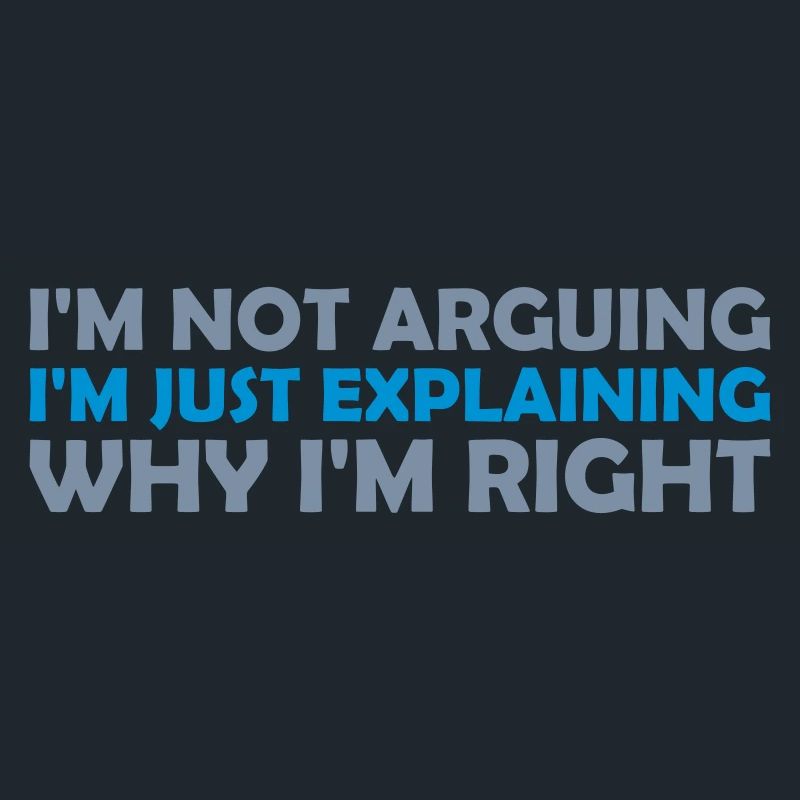 I m not arguing