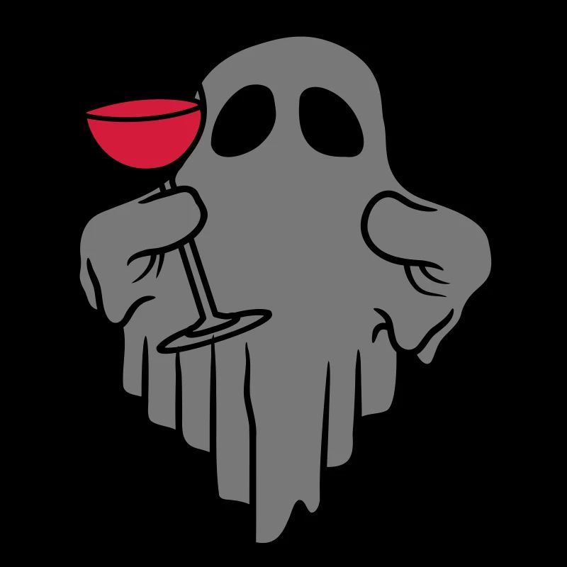 Wein trinkender Geist Comic