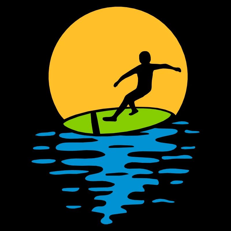 Abend Sonne Surfer