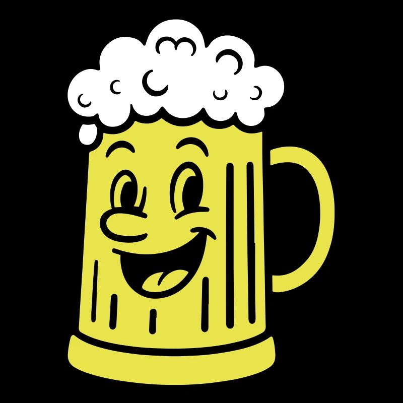 Bierkrug Comic Bier