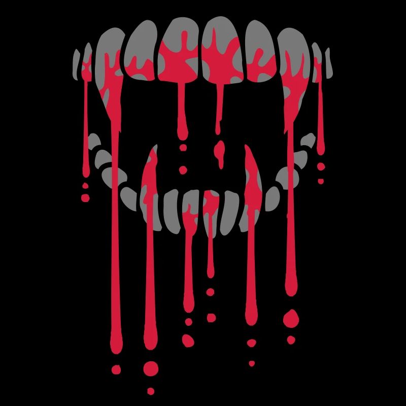Blood drops vampire