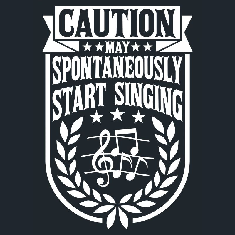may spontaneously start singing