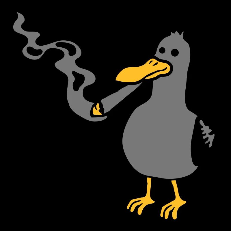 Kiffer Möwe Hanf rauchen