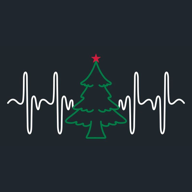 Heartbeat Christmas Tree (colors changeable)