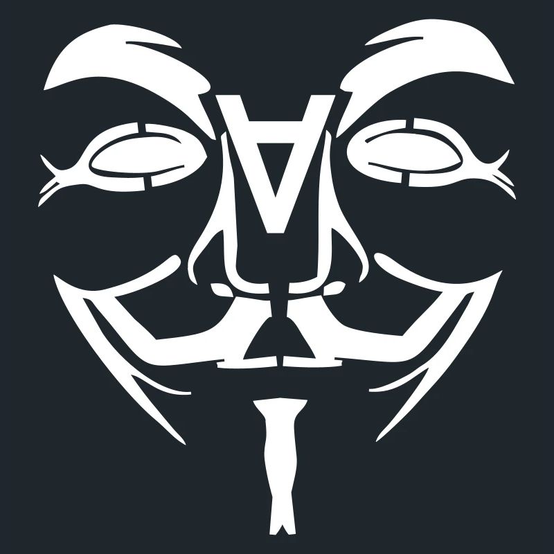 Visage de conception anonyme avec un