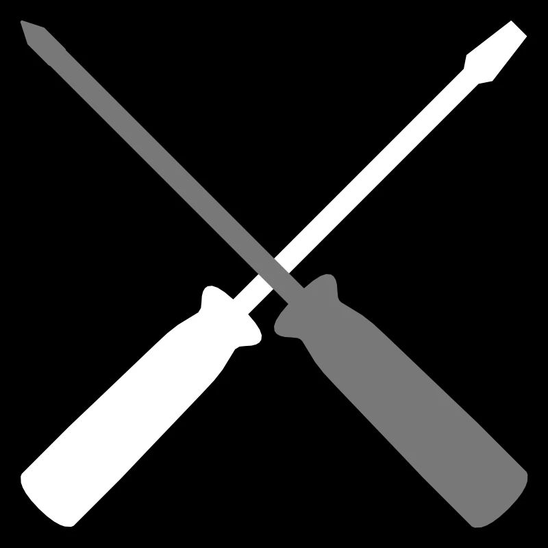 screw key chair cross tool silhouette build