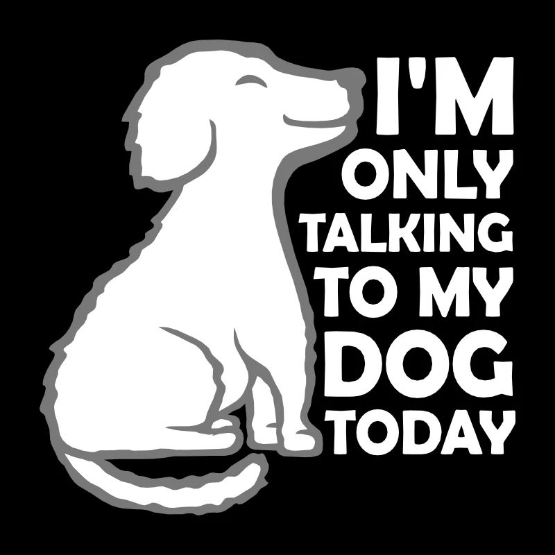 only talking to dog