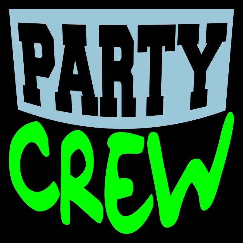 Party Crew Fun Logo Feiern Team Freunde Mitglied