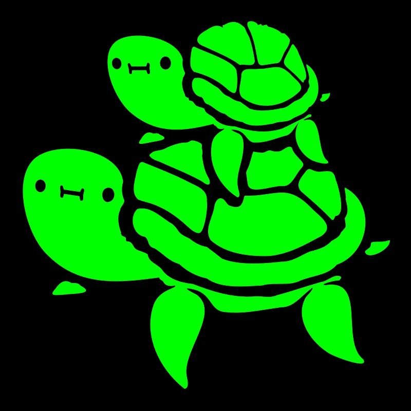 2 Wasserschildkröten Kind Papa Mama Vater Mutter