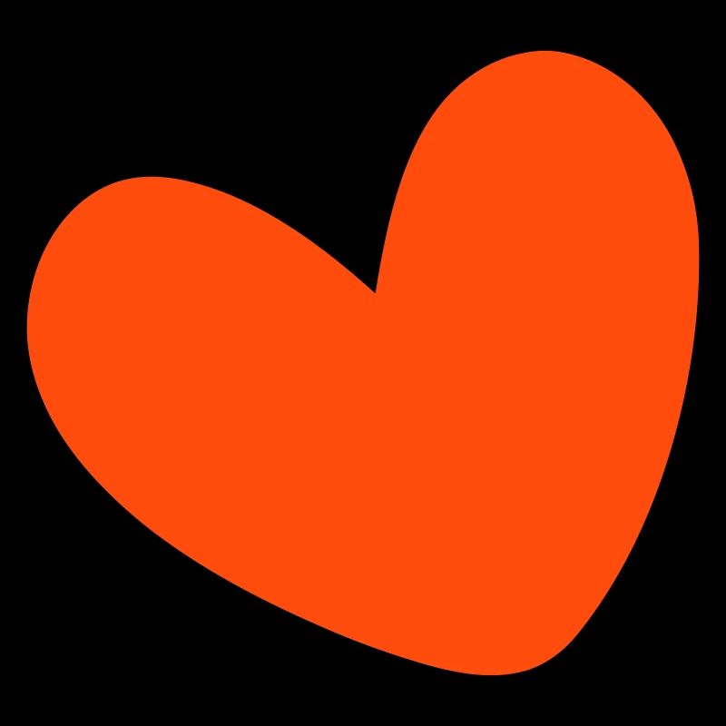 Herz einfarbig ausgefüllt